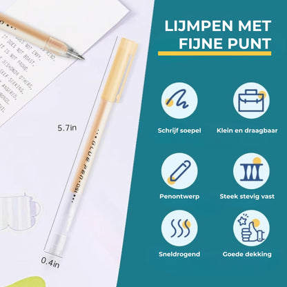 Lijmstiften met fijne punt (set van 6)