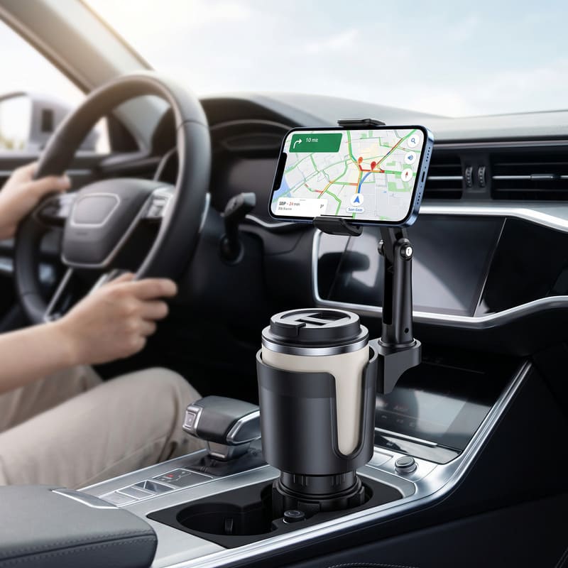 2-in-1 Beker- en Telefoonhouder