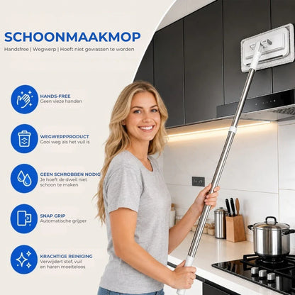 Stofklem Huismop - Werkt met elke stof