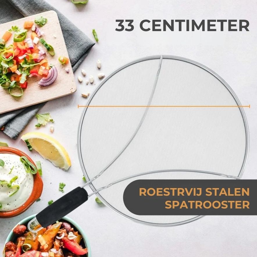 Oliewerend Pannenrooster - Roestvrij Staal