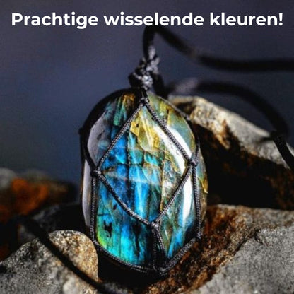 Drakenhart labradoriet ketting