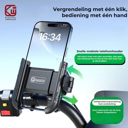 Universele Motor- en Fietstelefoonhouder met 360° Rotatie