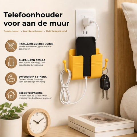 Zelfklevende Wandtelefoonhouder