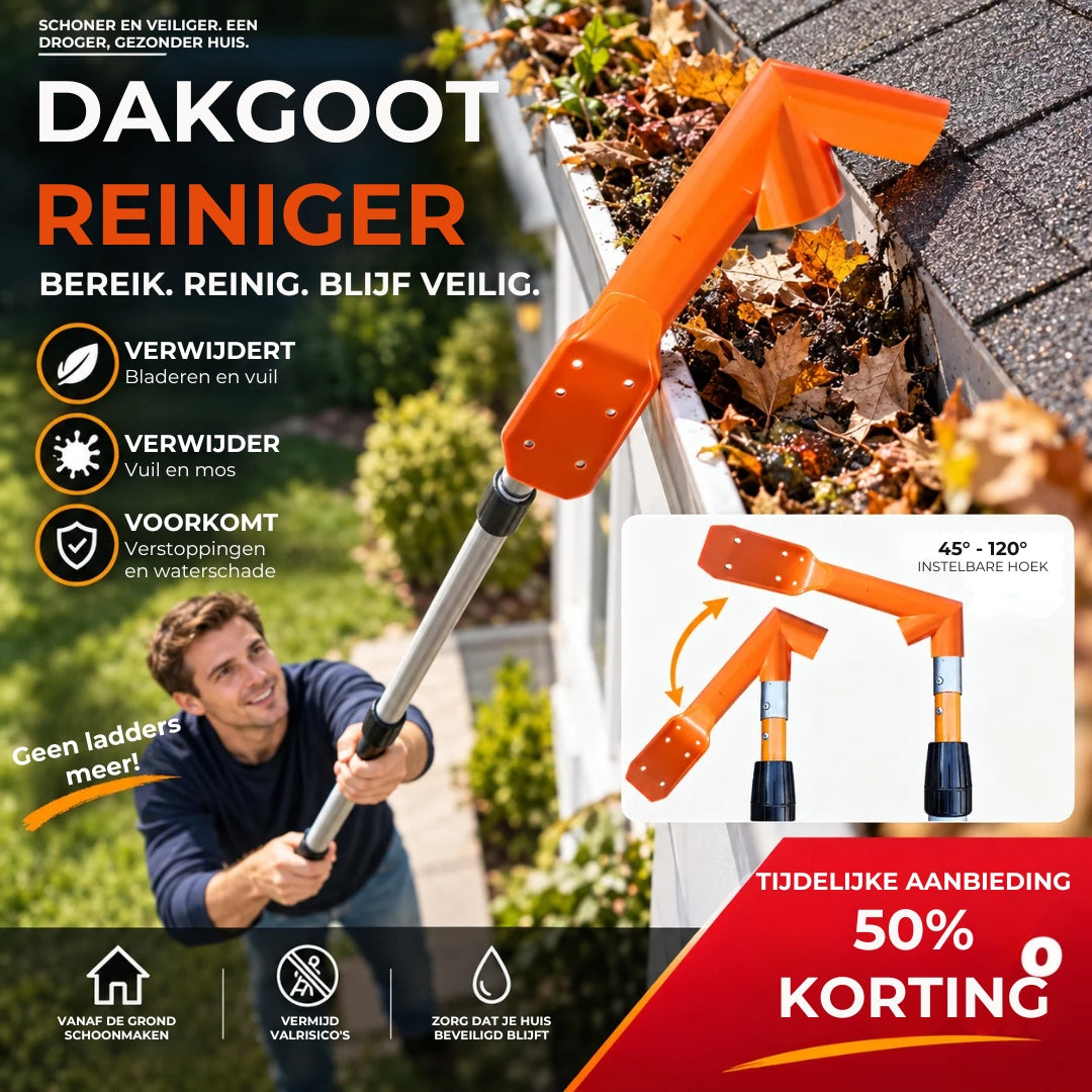 Ergonomische Dakgootreiniger