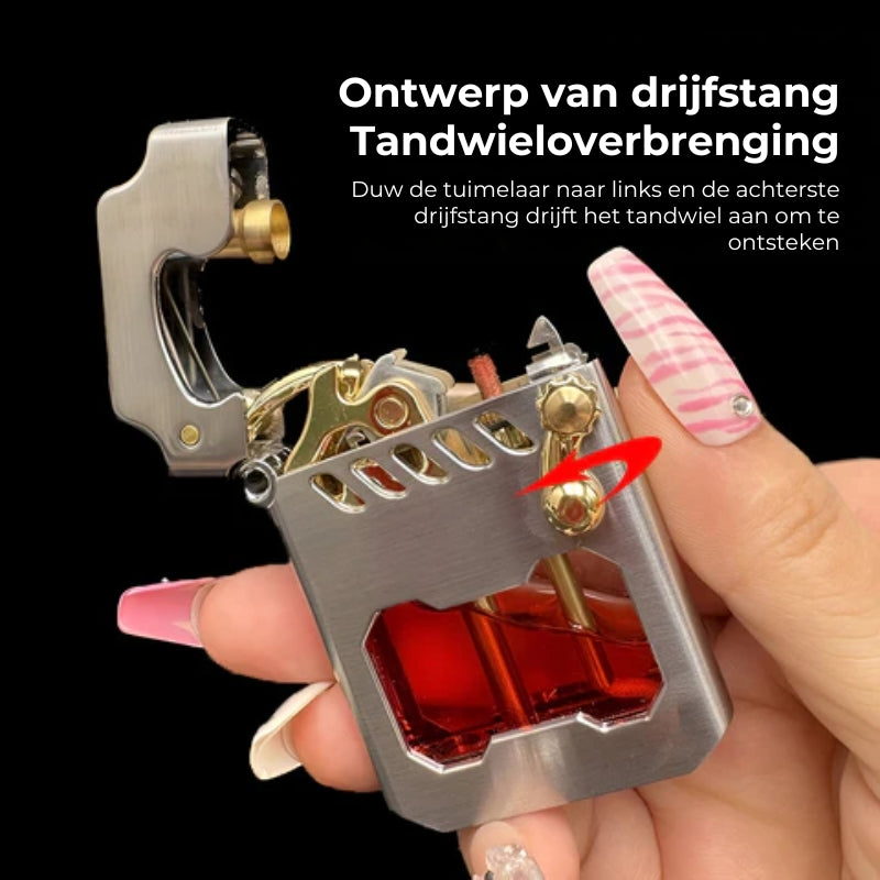 Powerlighter - Krachtige, Moderne Design, Windbestendige Metalen Aansteker