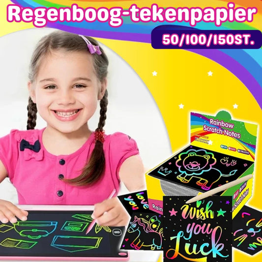 Regenboog Tekenpapier Krasvellen
