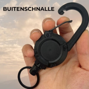 Automatische Sleutelhanger met Draadkabel