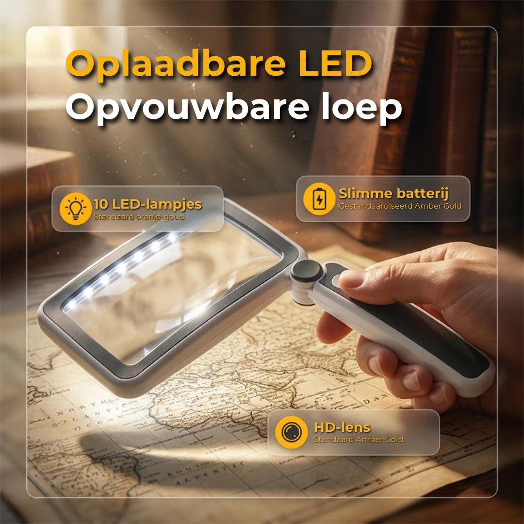 Handloep met ingebouwde lamp