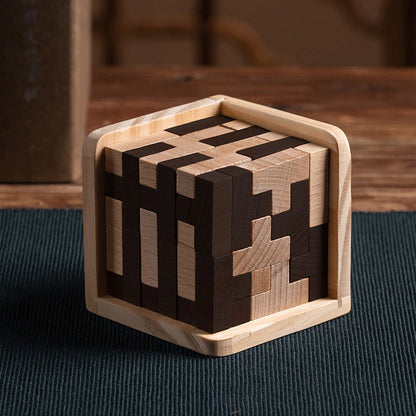 Houten Tetris Hersenkraker Puzzel