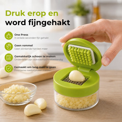 Gemakkelijke Knoflookpers met Verzamelpotje