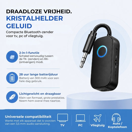 Bluetooth Audio Adapter - Zender/Ontvanger