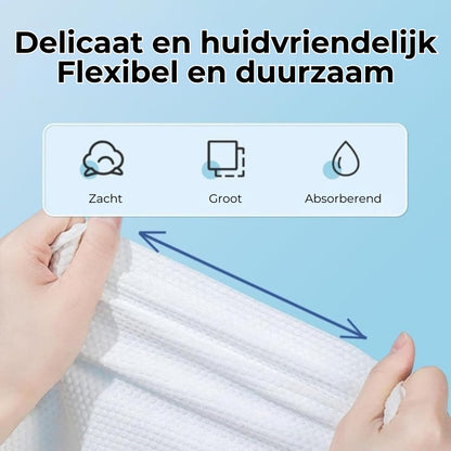 Gecomprimeerde katoenen handdoeken