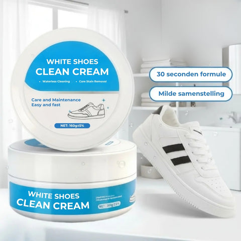 Witte schoenen renovatiepasta