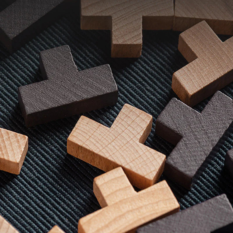 Houten Tetris Hersenkraker Puzzel