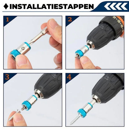 Magnetische schroevendraaier bitringen (set van 3)