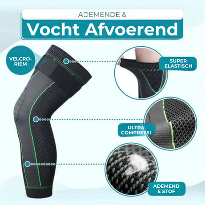 Lange kniecompressiemouw