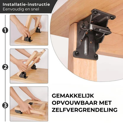 Zelfvergrendelende Vouwscharnieren voor Meubelondersteuning (set van 2)
