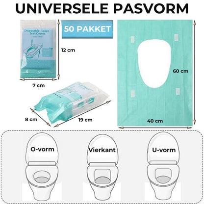 Anti-Slip Wegwerptoilethoezen - 10 Stuks