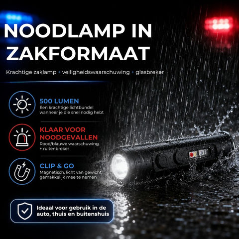 Krachtige Mini-Zaklamp Sleutelhanger met Magnetische Voet