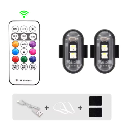 Draadloze LED Stroboscooplampen - Incl. Afstandsbediening - 2 Stuks