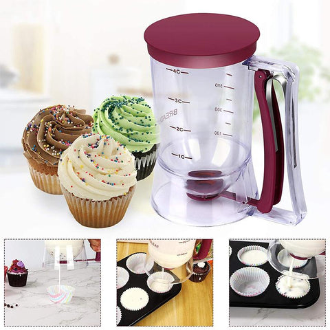 Deegdispenser voor pannenkoeken en cupcakes