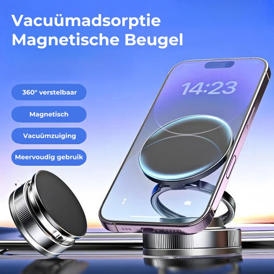 🔄360 ° verstelbare vacuümmagnetische telefoonhouder