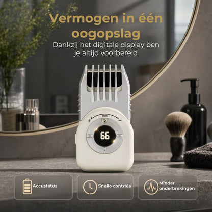Draadloze Haartrimmer met Digitaal Display
