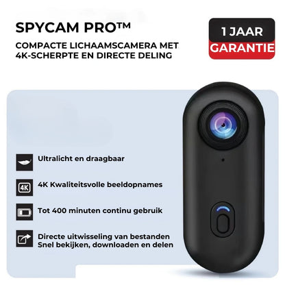 SpyCam PRO™ – Draagbare HD-videocamera met bewegingsdetectie
