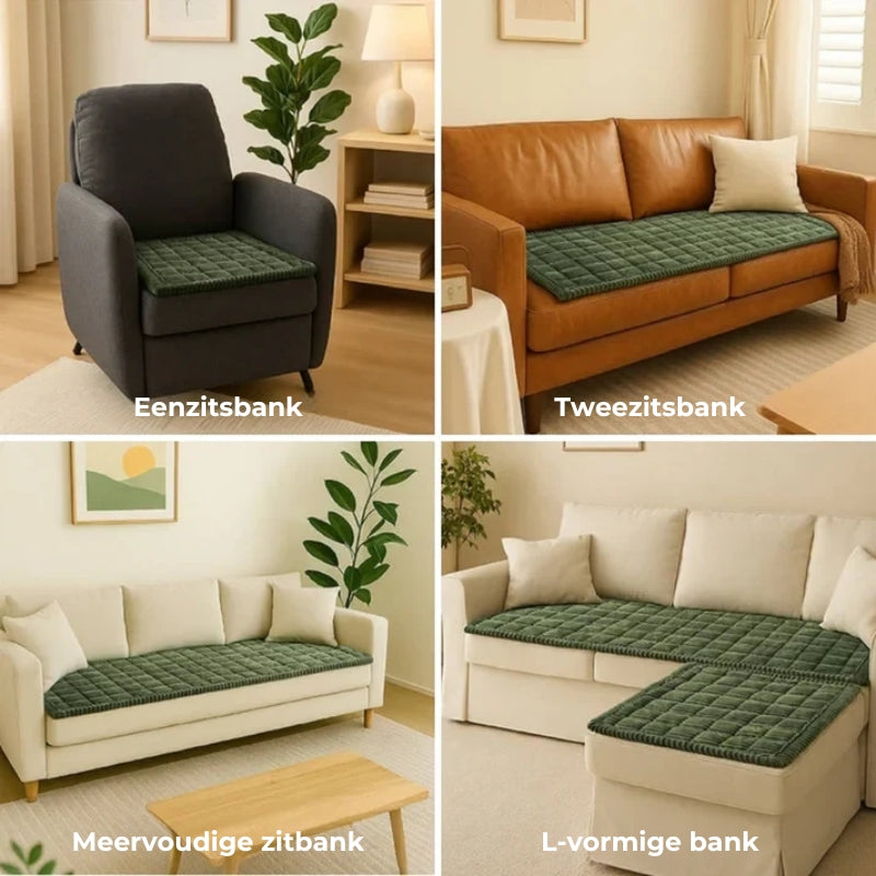 Pluche gewatteerde antislip huisdieren beschermhoes voor sofa's