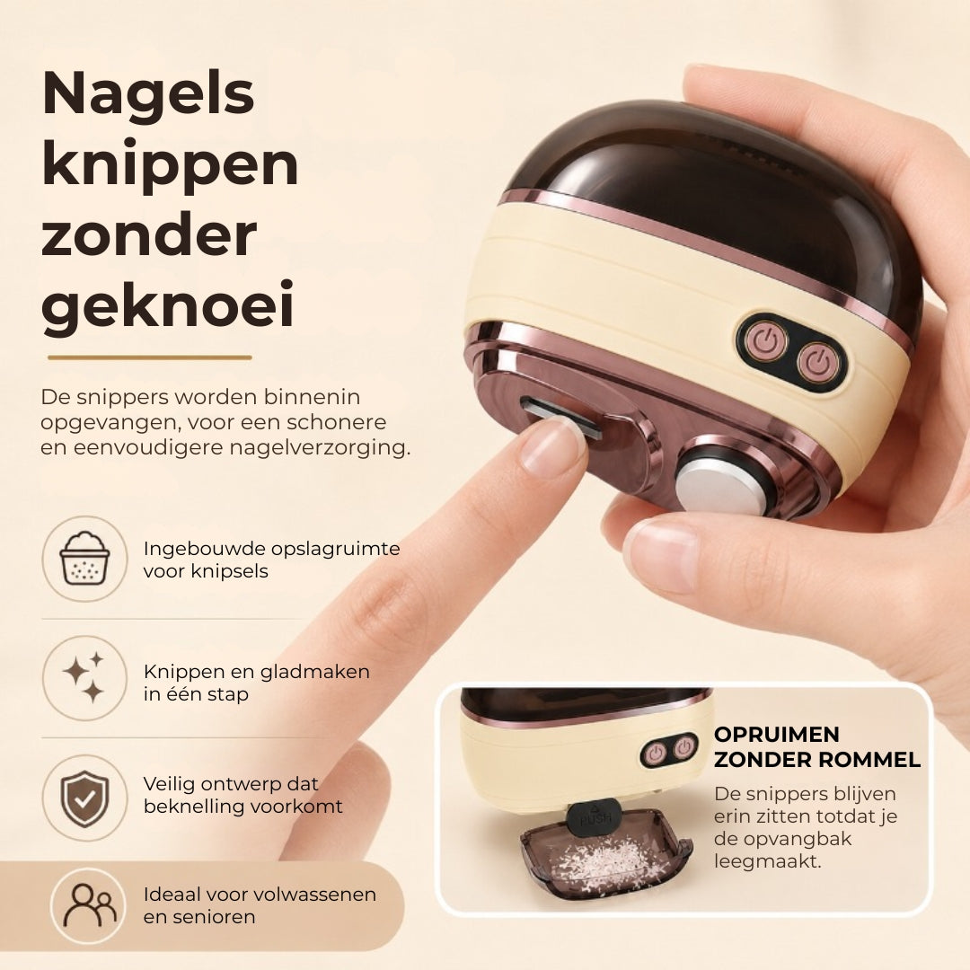 2-in-1 Elektrische Nagelknipper- en Polijster