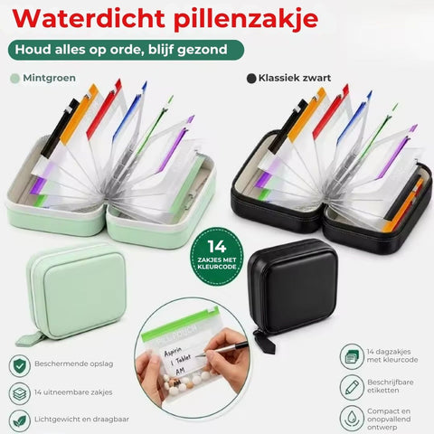 Waterdichte Medicijnzakjesset met Kleurcodering
