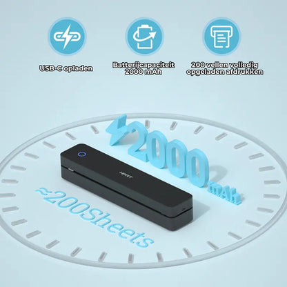 Inktloze draagbare printer