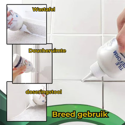 Waterdicht reparatiemiddel voor tegelvoegen
