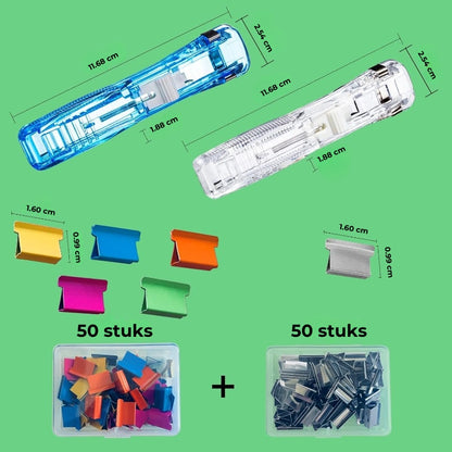 Set clipbinders zonder nietjes
