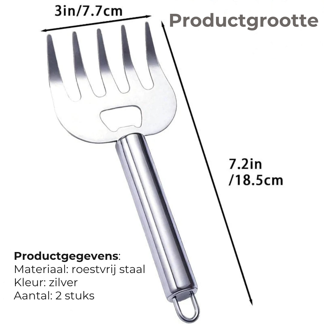 Roestvrijstalen vlees snijklauwen