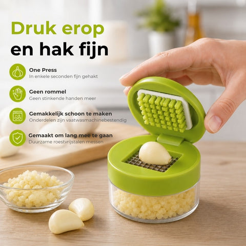 Gemakkelijke Knoflookpers met Verzamelpotje