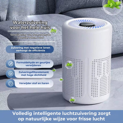 Draagbare Desktop Luchtreiniger met HEPA Filter en Negatieve Ione