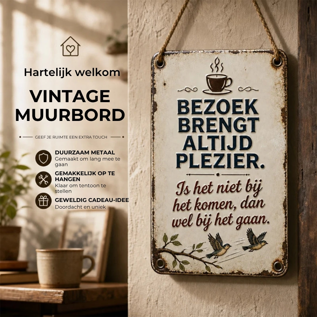 Nostalgisch Welkomstbord