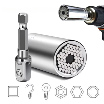 Universele Dopsleutel Set met Booradapter 7–19 mm