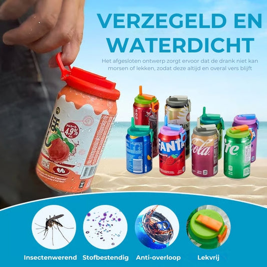 Verzegelde Frisdrankblikjes Deksels