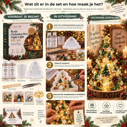 DIY Hars Kerst Nachtlampje - Incl. Handleiding