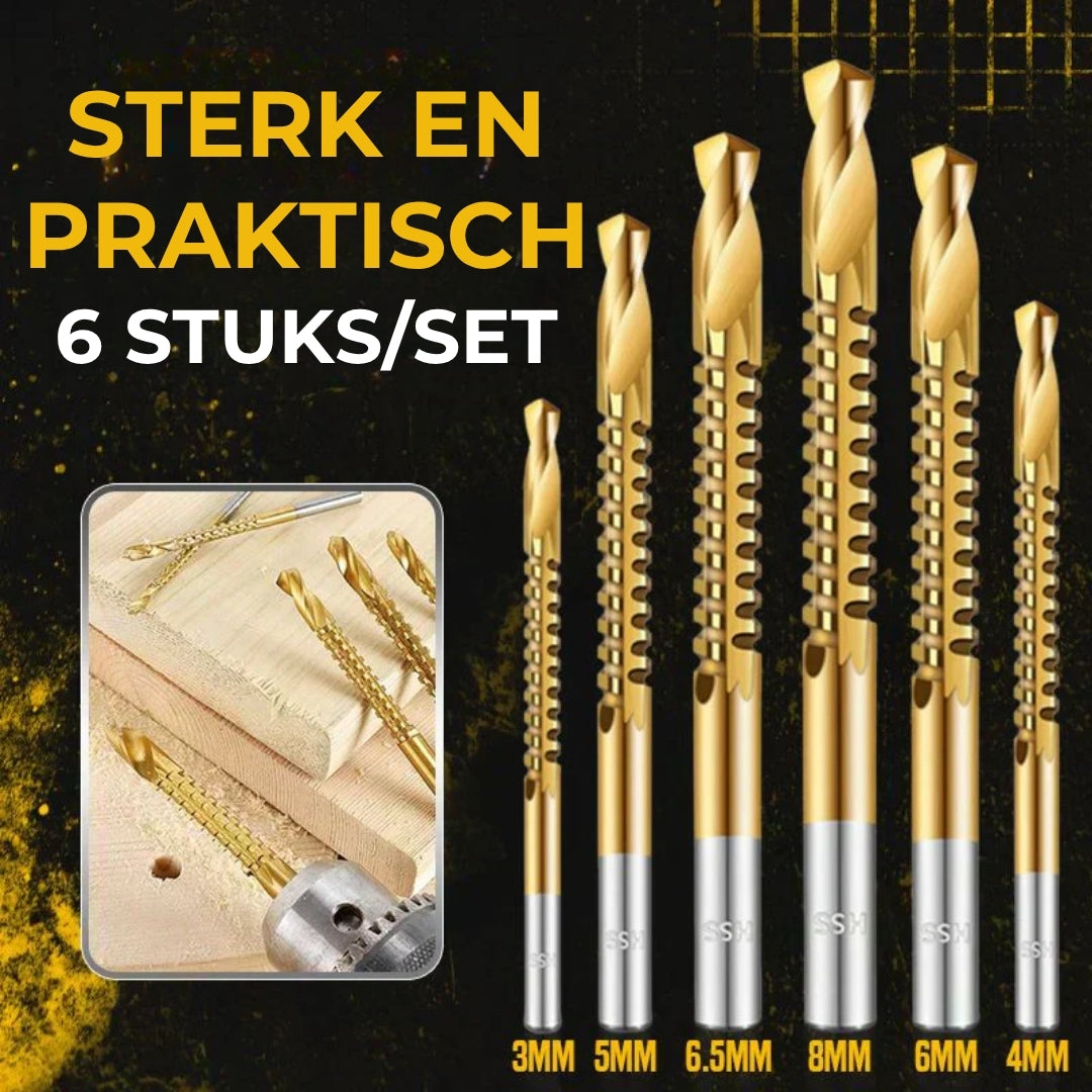 ⚙️Set spiraalboren – HSS, titaniumcoating en geschikt voor tal van materialen