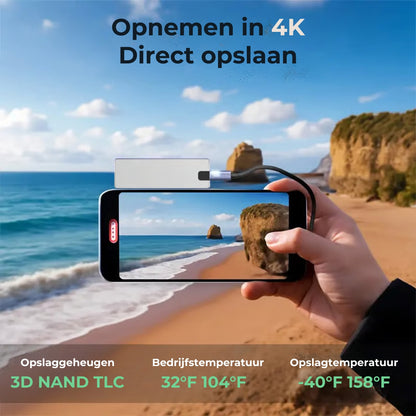 Externe opslag met hoge snelheid via USB 3.0
