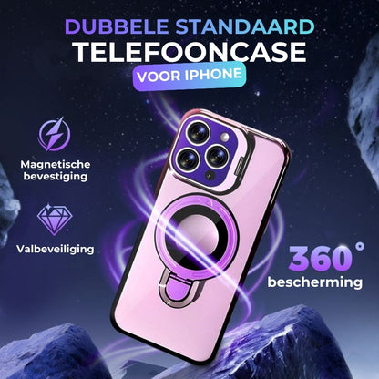 Dubbele standaard iPhone-hoes