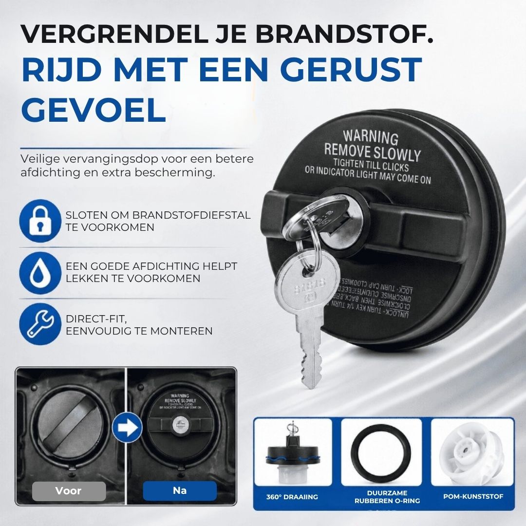 Vergrendelbare Anti-Diefstal Tankdop