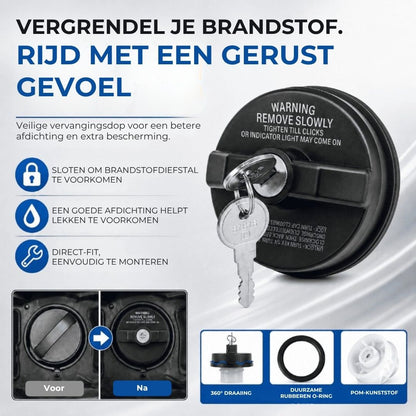 Vergrendelbare Anti-Diefstal Tankdop