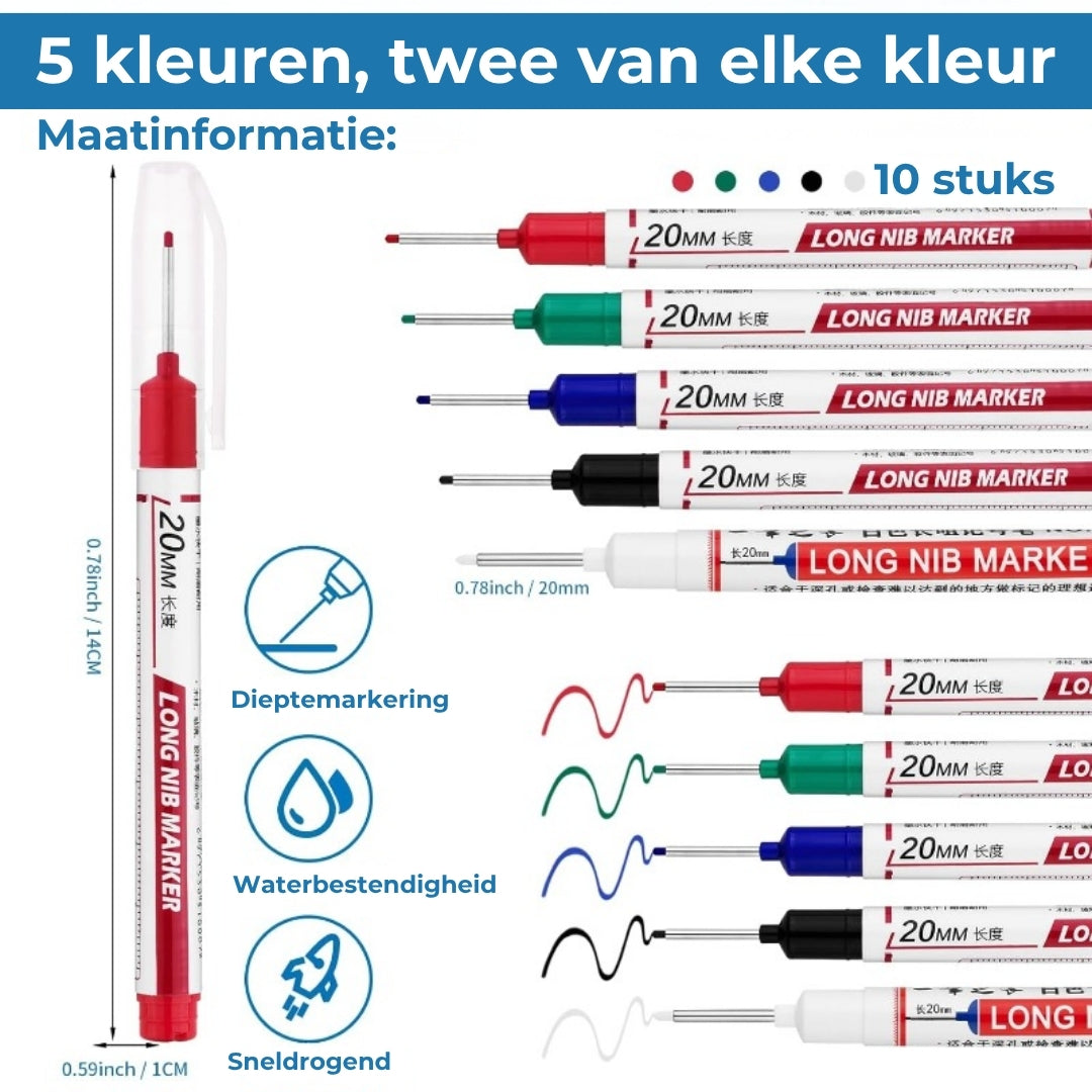 Markeerstift met lange punt - Vakmangereedschap