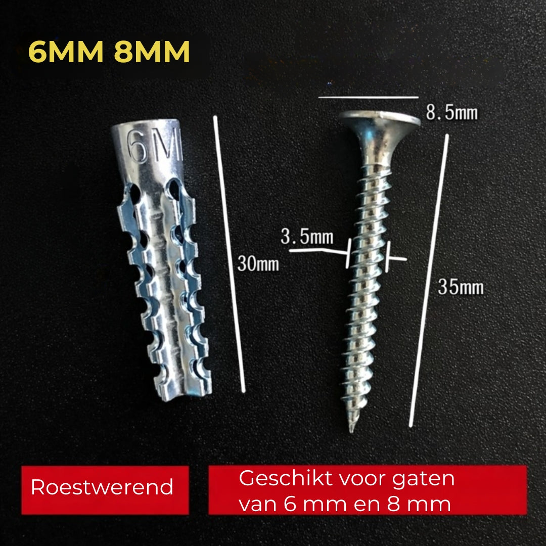 Roestwerende Expansie Schroeven