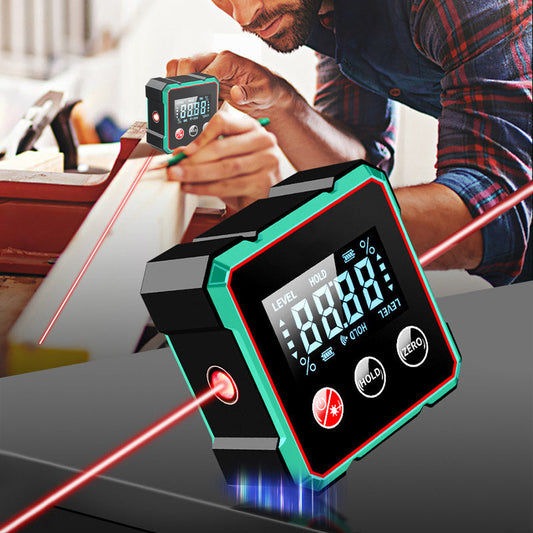 🔥4-Zijdige Magnetische Digitale Hoekmeter met Laser