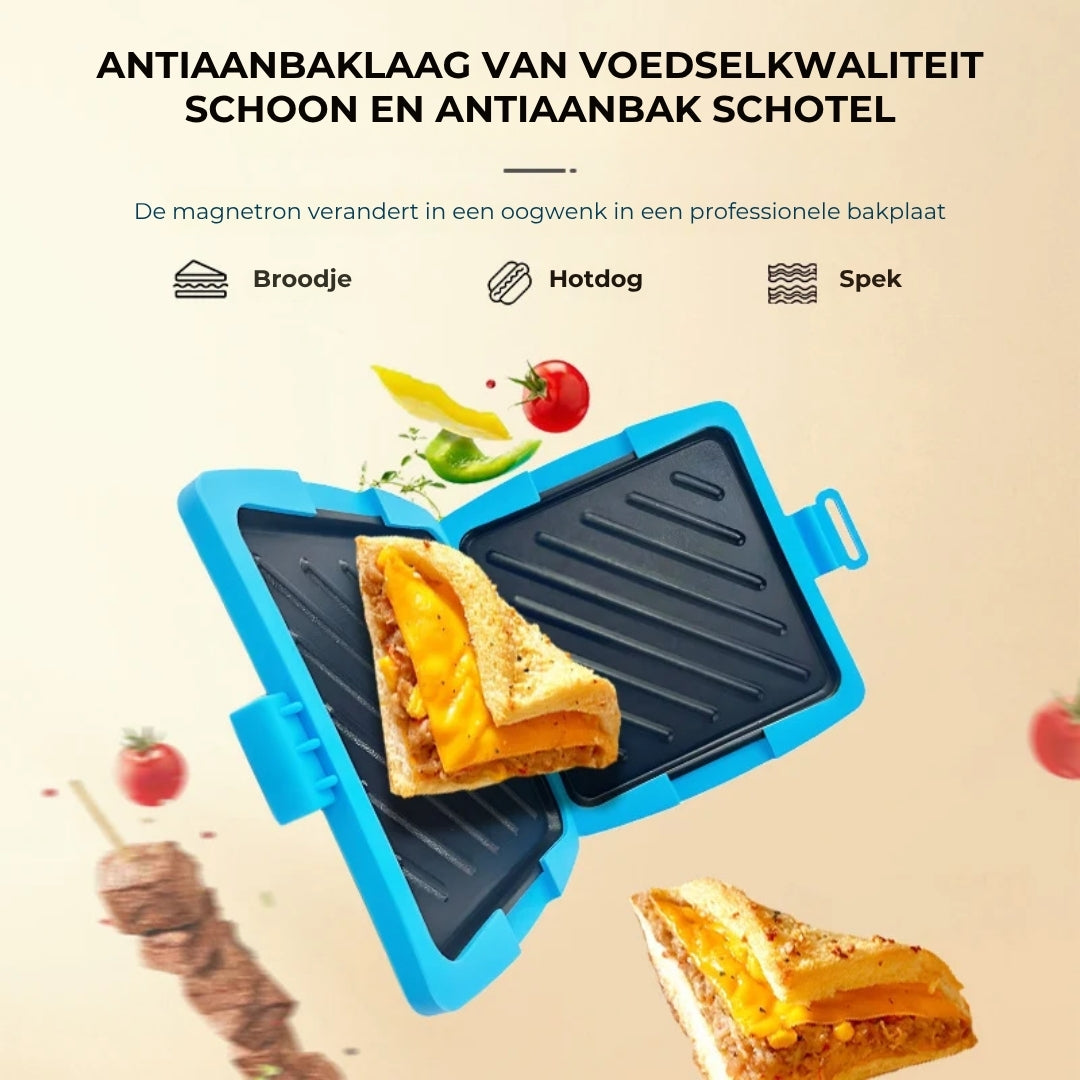 3-in-1 Magnetron Grill met Anti-Aanbaklaag
